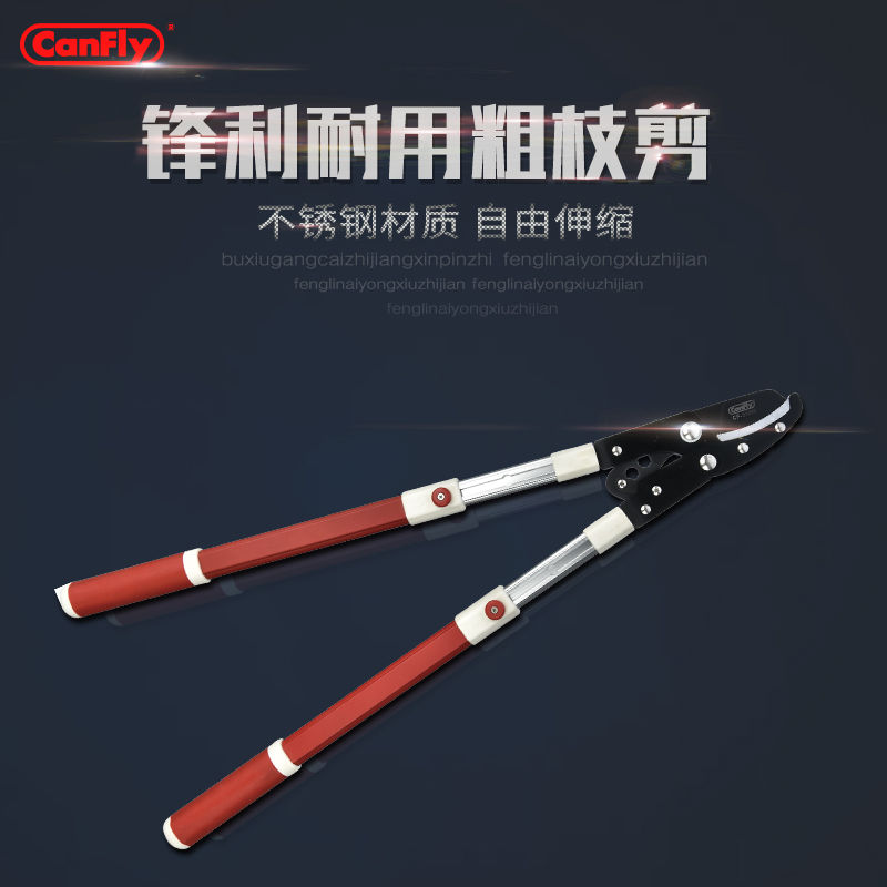 Special Design for Power Cutting Saws - Telescopic 65Mn Long Handle Lopping Pruning Shears – Canfly detail pictures